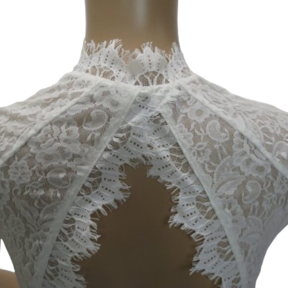 Bebe Lace Babydoll Top - Picture 5 of 6